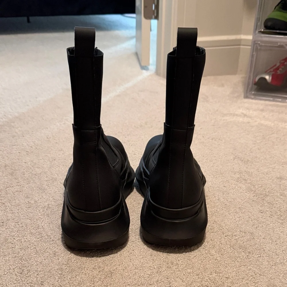Rick Owen’s Chunky Black Platform Boots Beetle Abstract Boots (Worn Once) - Picture 5 of 7